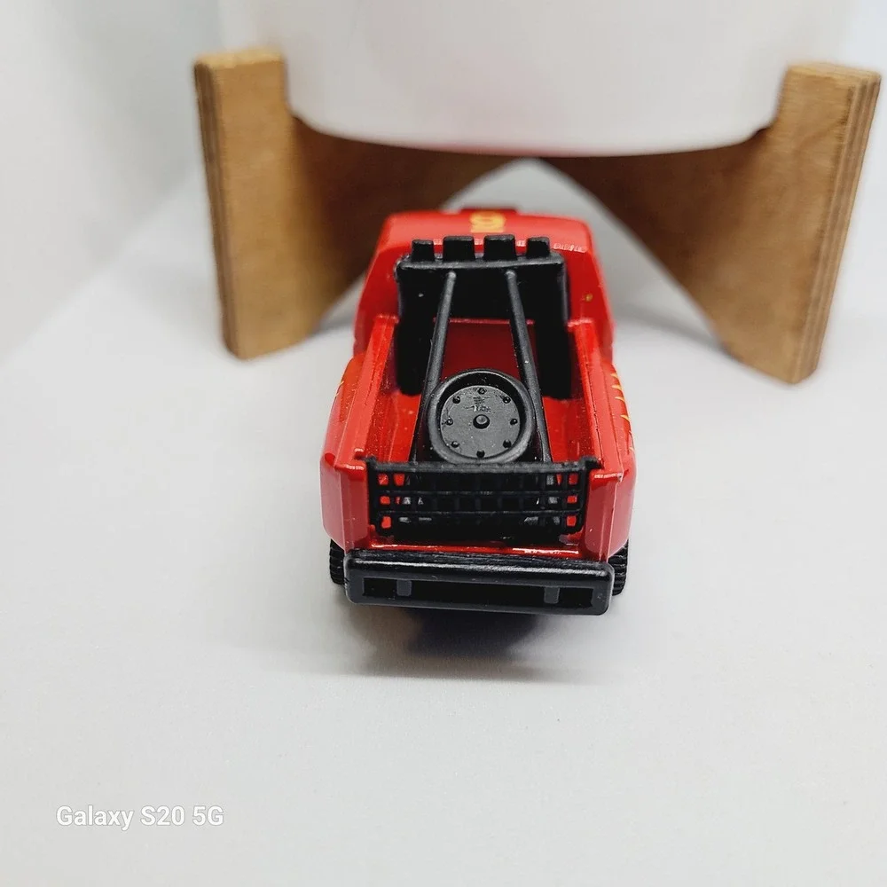 Vintage Red Fire Dept Search Rescue Toy Truck Car Number 6‎